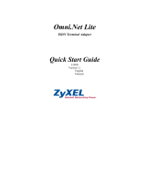 ZyXEL Communications ISDN Terminal Adapter Omni.Net Lite Schnellstartanleitung