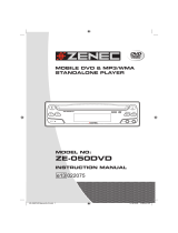 ZENEC ZE-050DVD Bedienungsanleitung