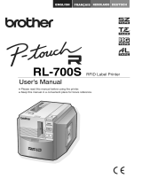 Brother P-touch RL-700S Benutzerhandbuch