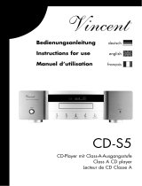 VINCENT CD-S5 Bedienungsanleitung