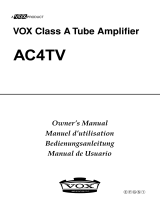 Vox AC4TV Bedienungsanleitung