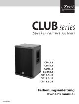 Zeck Audio Club CD Boxen D E 012001 Bedienungsanleitung