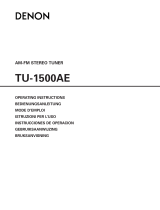 Denon TU-1500AE Bedienungsanleitung
