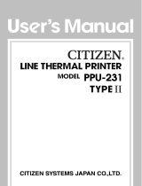 Citizen PPU-231II Benutzerhandbuch