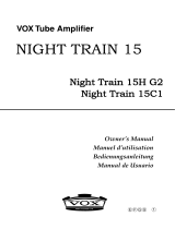 Vox NIGHT TRAIN 15 Serie Benutzerhandbuch