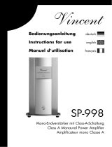 VINCENT SP-998 Bedienungsanleitung