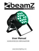 Beamz LED ACIS II 8 WAY 10W RGBW DMX Benutzerhandbuch