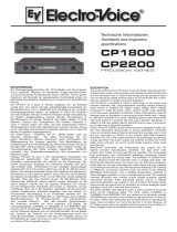 Electro-Voice CP-Series Power Amps CP1800 Benutzerhandbuch