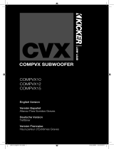 Kicker CVX COMPVX12 Benutzerhandbuch