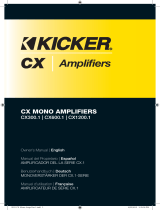 Kicker 2012 CX Mono Amplifiers Benutzerhandbuch