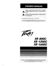 Peavey XR 800C / 1200C / 1600C Benutzerhandbuch