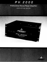 Peavey PV 2000 Professional Stereo Power Amp Benutzerhandbuch