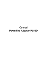 Conrad Powerline Adapter PL85D Benutzerhandbuch