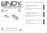 Lindy CPU Switch LITE AUDIO 4 Port Installationsanleitung
