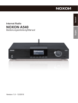 NOXON Noxon A 540 Internet Radio Benutzerhandbuch