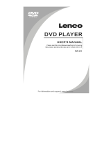 Lenco DVD-432 Bedienungsanleitung
