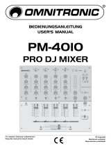 Omnitronic PM-4010 PRO DJ MIXER Benutzerhandbuch