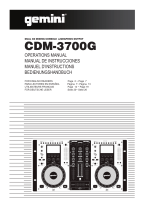 Gemini CDM-3700G Benutzerhandbuch