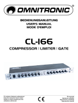 Omnitronic CL-166 Compressor/limiter/gate Benutzerhandbuch