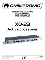 Omnitronic XO-23 Active crossover Benutzerhandbuch