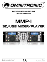 Omnitronic MMP-1 SD/USB mixer/player Benutzerhandbuch
