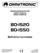 Omnitronic BD-1550 Benutzerhandbuch