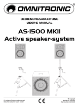 Omnitronic AS-1500 MKII Benutzerhandbuch