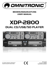 Omnitronic XDP-2800 Benutzerhandbuch