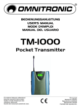 Omnitronic TM-1000 Benutzerhandbuch