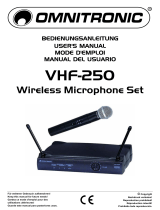 Omnitronic VHF-250 Benutzerhandbuch