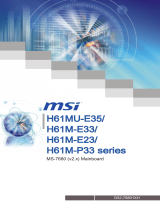MSI H61M-E33 series Benutzerhandbuch