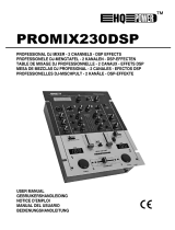 HQ Power Professional DJ mixer 2 channels DSP effects Benutzerhandbuch