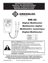 Greenlee DM-25 Benutzerhandbuch