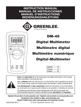 Greenlee DM-45 Bedienungsanleitung