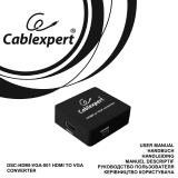 Cablexpert DSC-HDMI-VGA-001 Benutzerhandbuch