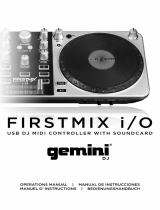 Gemini Firstmix i-O - USB MIDI Controller Bedienungsanleitung