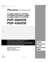Pioneer PDP-506XDE Bedienungsanleitung