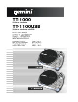 Gemini TT-1000 Bedienungsanleitung