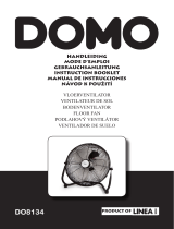 Domo Bodenventilator aus Metall, 35 cm Ø, schwarz Bedienungsanleitung