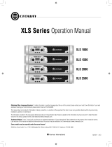 Crown XLS 2000 Series Benutzerhandbuch