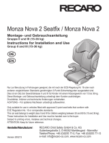 RECARO Monza Nova 2 Seatfix Benutzerhandbuch