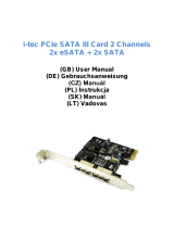 iTEC PCE2SATA Benutzerhandbuch