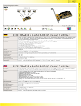 EXSYS EIDE DMA133 + S-ATA RAID 0/1 Combo Controller Datenblatt