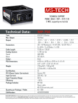 MS-Tech MP-750 Datenblatt
