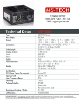 MS-Tech MP-600 Datenblatt