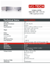 MS-Tech MC-1200SI Datenblatt