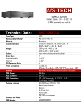 MS-Tech MC-1200AN Datenblatt