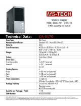 MS-Tech CA-0170 Datenblatt