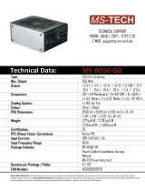 MS-Tech GreenDiamond 550W Datenblatt