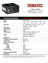 MS-Tech MS-N550-VAL REV. B Datenblatt